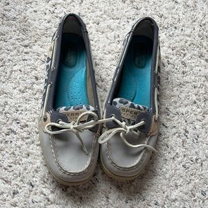Grey Cheetah Sperry Top-Siders